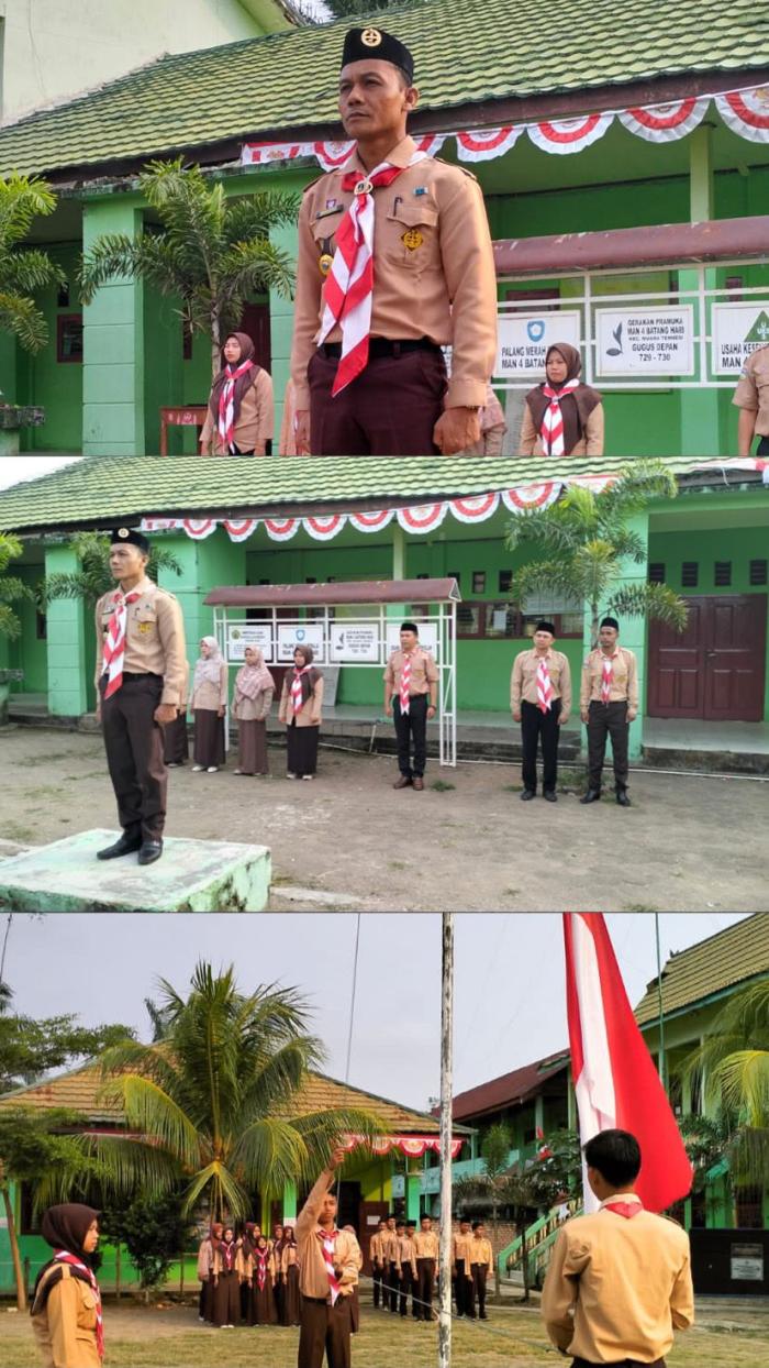 MAN 4 BATANG HARI LAKSANAKAN UPACARA HARI PRAMUKA KE 62