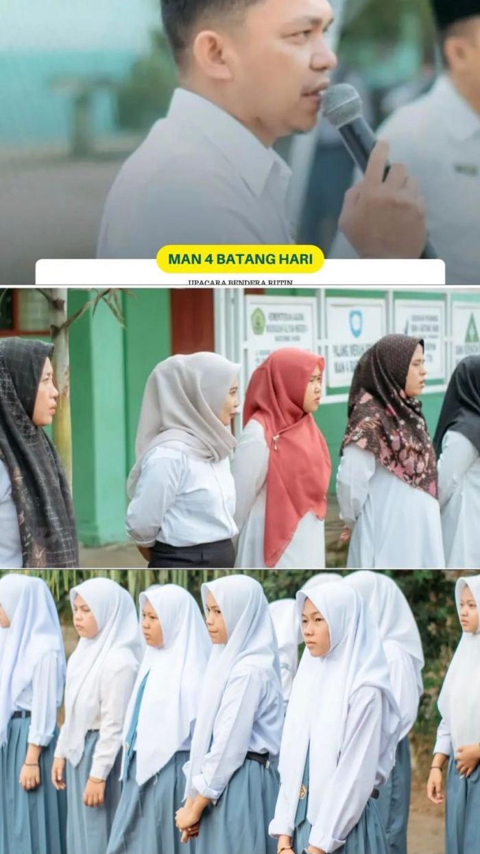 UPACARA BENDERA RUTIN MAN 4 BATANGHARI
