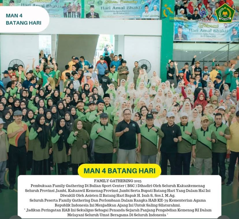 MAN 4 BatangHari Ikut Hadiri Family Gathering Kementerian Agama Se Provinsi jambi 