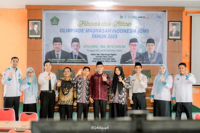 MAN 4 Batang Hari Optimis Siswa Lolos OMI Tingkat Provinsi di Kantor Kemenag Kabupaten