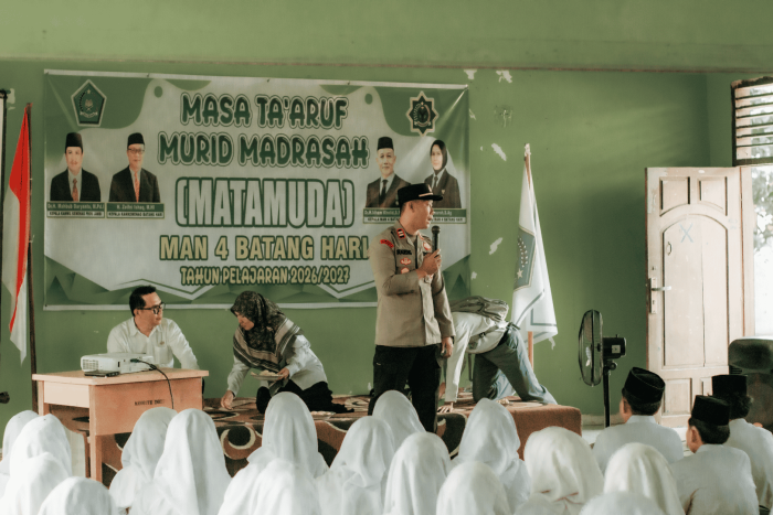 Generasi Madrasah Wajib Tahu! Kapolsek Muara Tembesi Ingatkan Bahaya Narkoba, Ekstremisme dan Bullying di MATAMUDA 2026